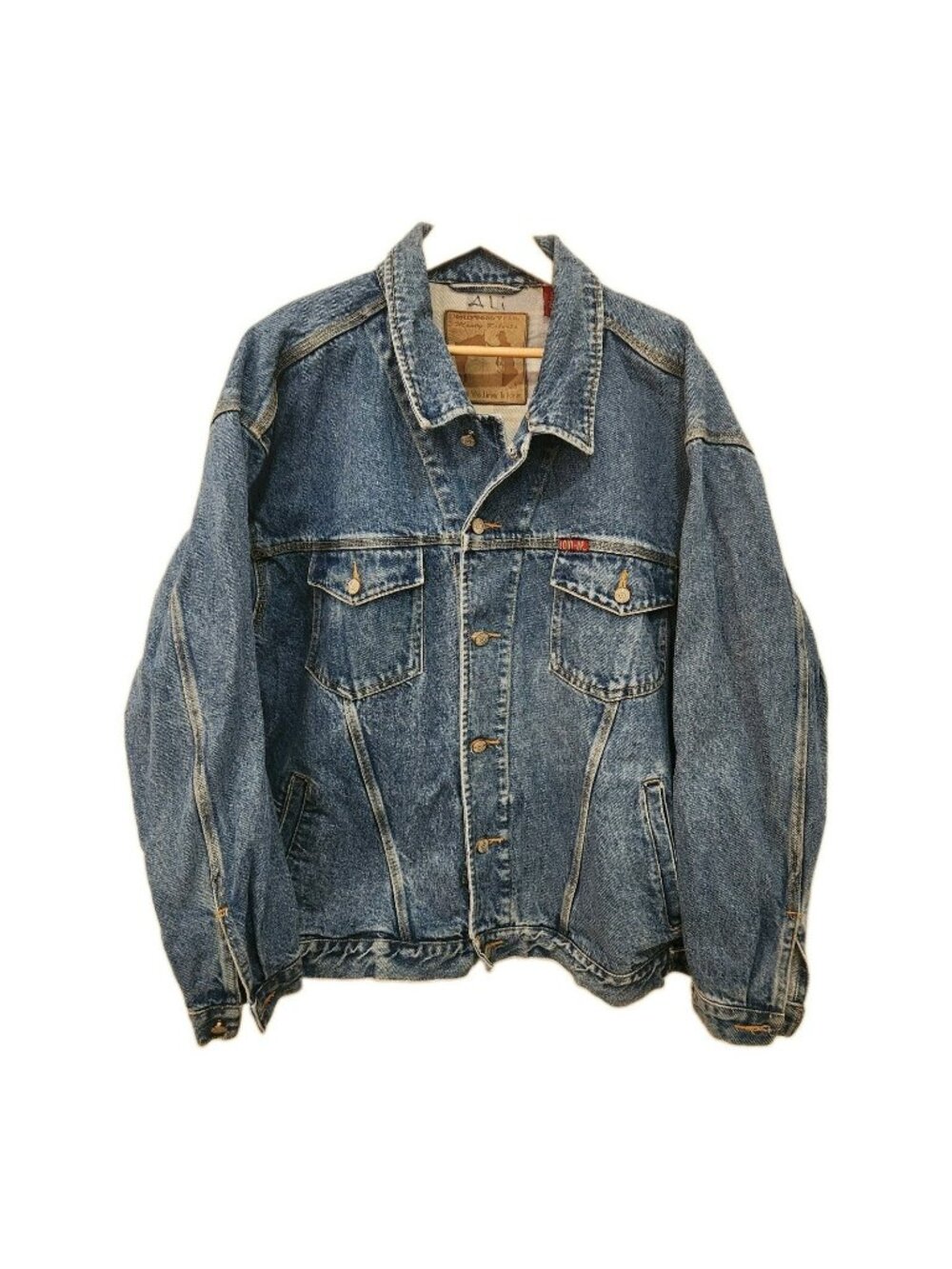 Monty Roberts The Man Who Listens to Horses Embroidered Mens XXL Denim Jacket
